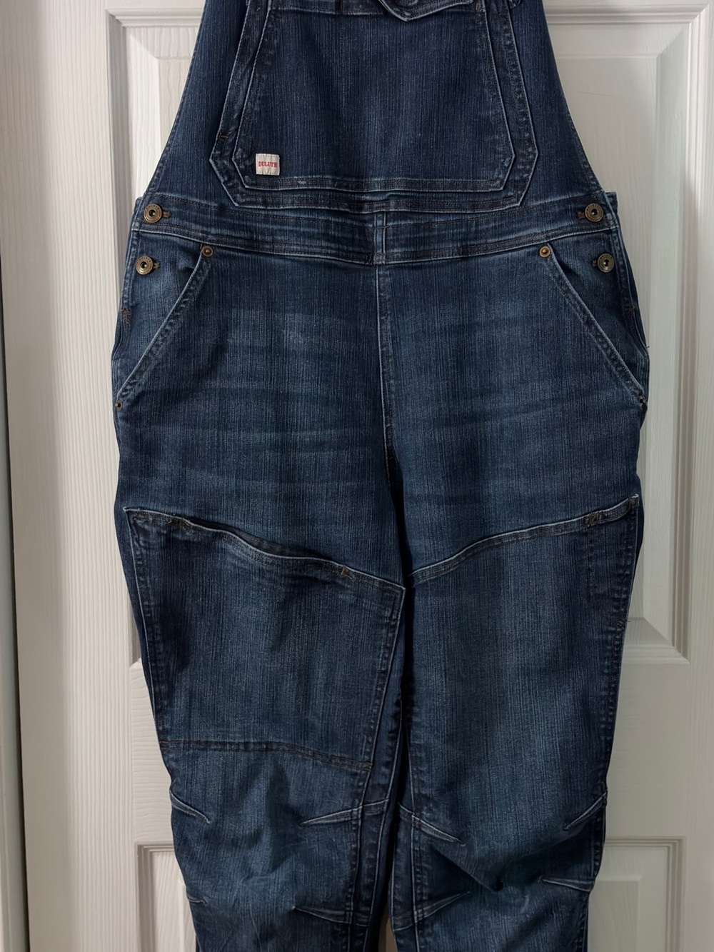 Duluth Trading Women’s Overalls size 18 Denim Work Cargo